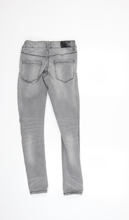 NEXT Girls Grey  Denim Skinny Jeans Size 10 Years