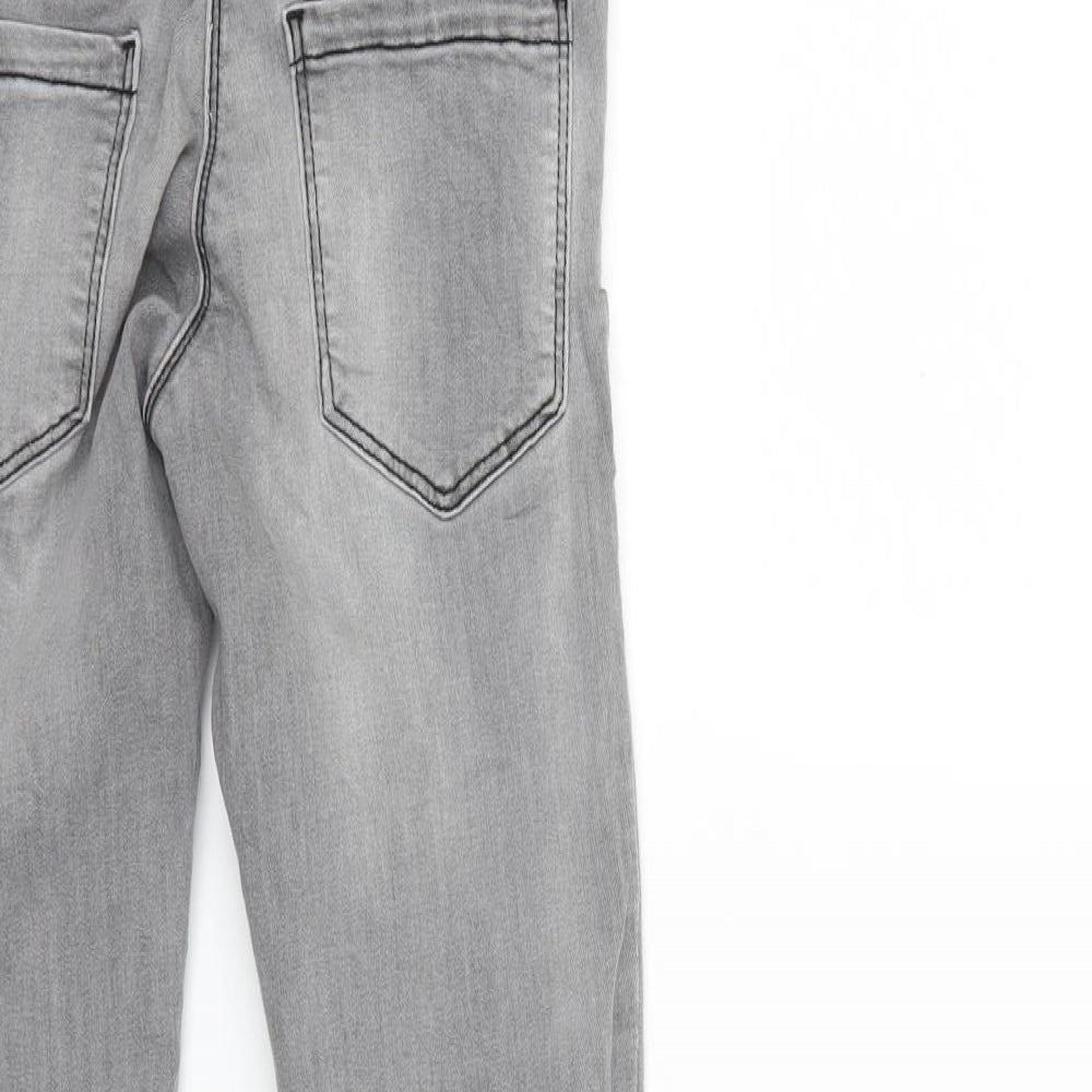 NEXT Girls Grey  Denim Skinny Jeans Size 10 Years