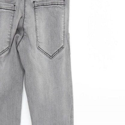 NEXT Girls Grey  Denim Skinny Jeans Size 10 Years
