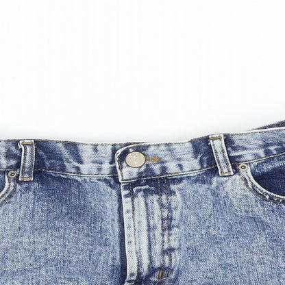 BDG Womens Blue  Denim Hot Pants Shorts Size 32 in