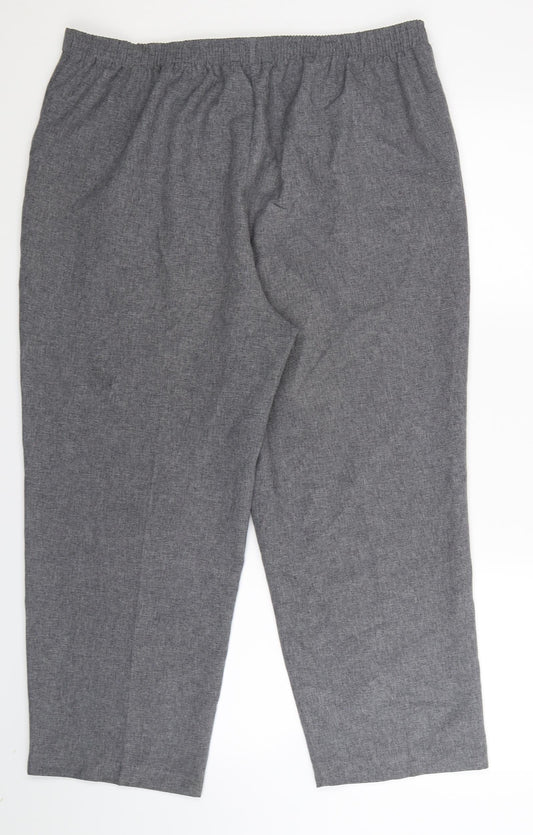BM Womens Grey   Trousers  Size 18 L25 in