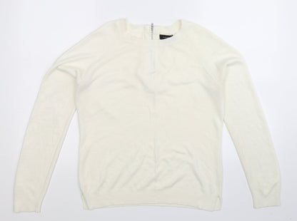 Atmosphere Womens White  Knit Pullover Jumper Size 10