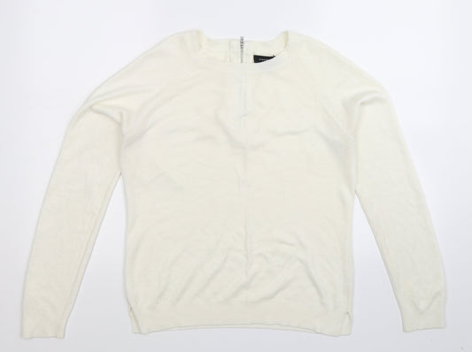 Atmosphere Womens White  Knit Pullover Jumper Size 10