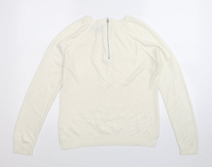 Atmosphere Womens White  Knit Pullover Jumper Size 10