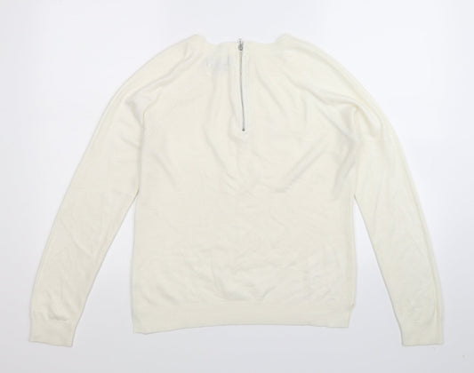 Atmosphere Womens White  Knit Pullover Jumper Size 10