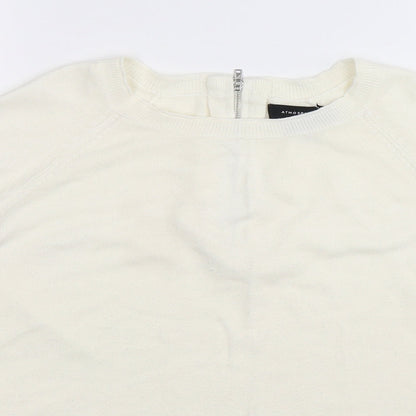 Atmosphere Womens White  Knit Pullover Jumper Size 10