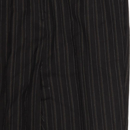 Alice Collins Womens Black Striped  Trousers  Size 34 in L27 in