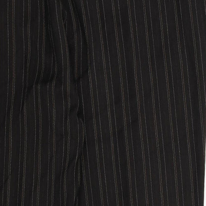 Alice Collins Womens Black Striped  Trousers  Size 34 in L27 in