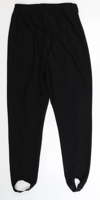Womens UK Size 12 Preworn Slim Fit  Black Trousers