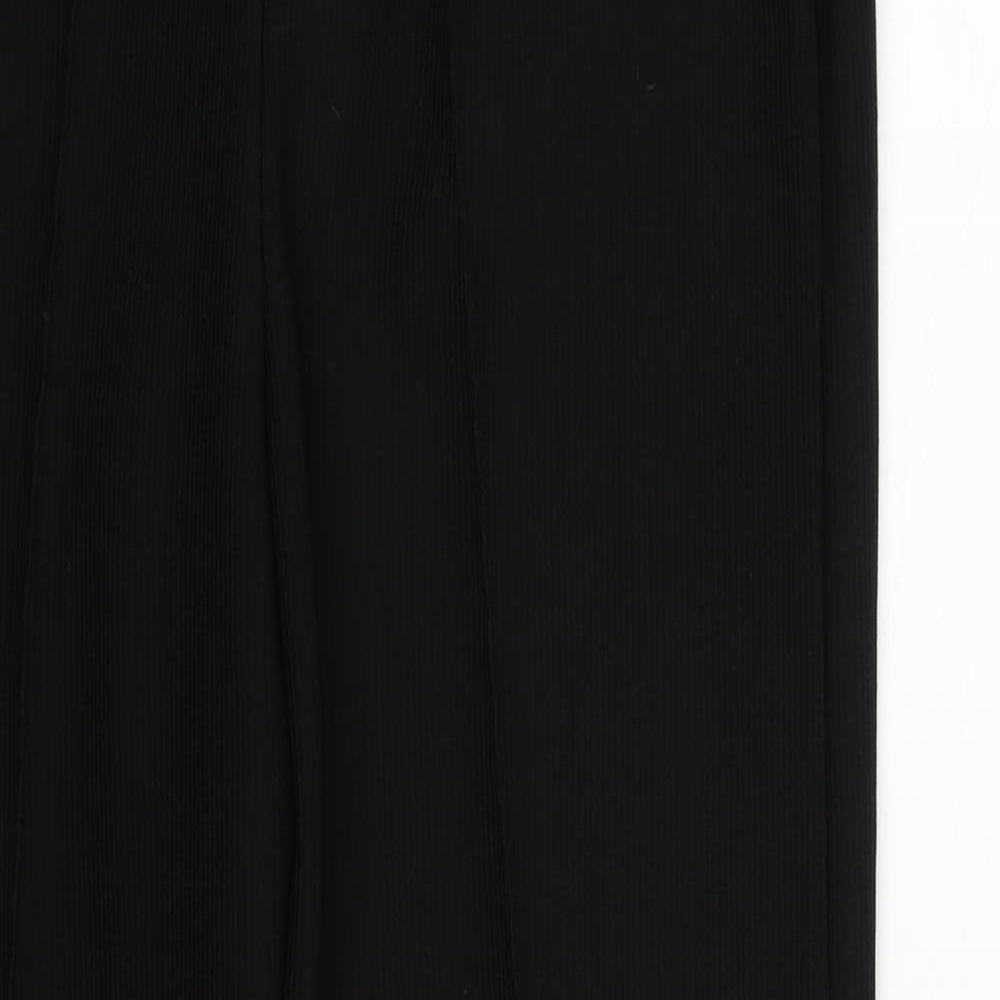 Womens UK Size 12 Preworn Slim Fit  Black Trousers