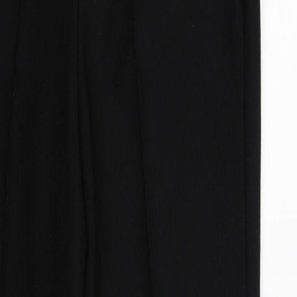 Womens UK Size 12 Preworn Slim Fit  Black Trousers