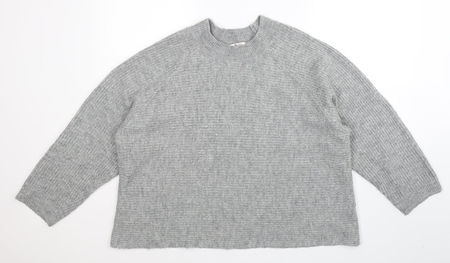 TU Womens Grey  Knit Pullover Jumper Size XL