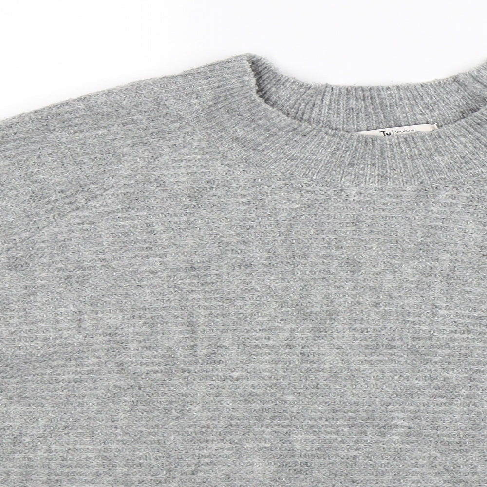 TU Womens Grey  Knit Pullover Jumper Size XL