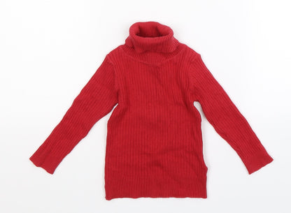 Next Baby Red  Knit Pullover Jumper Size 9-12 Months
