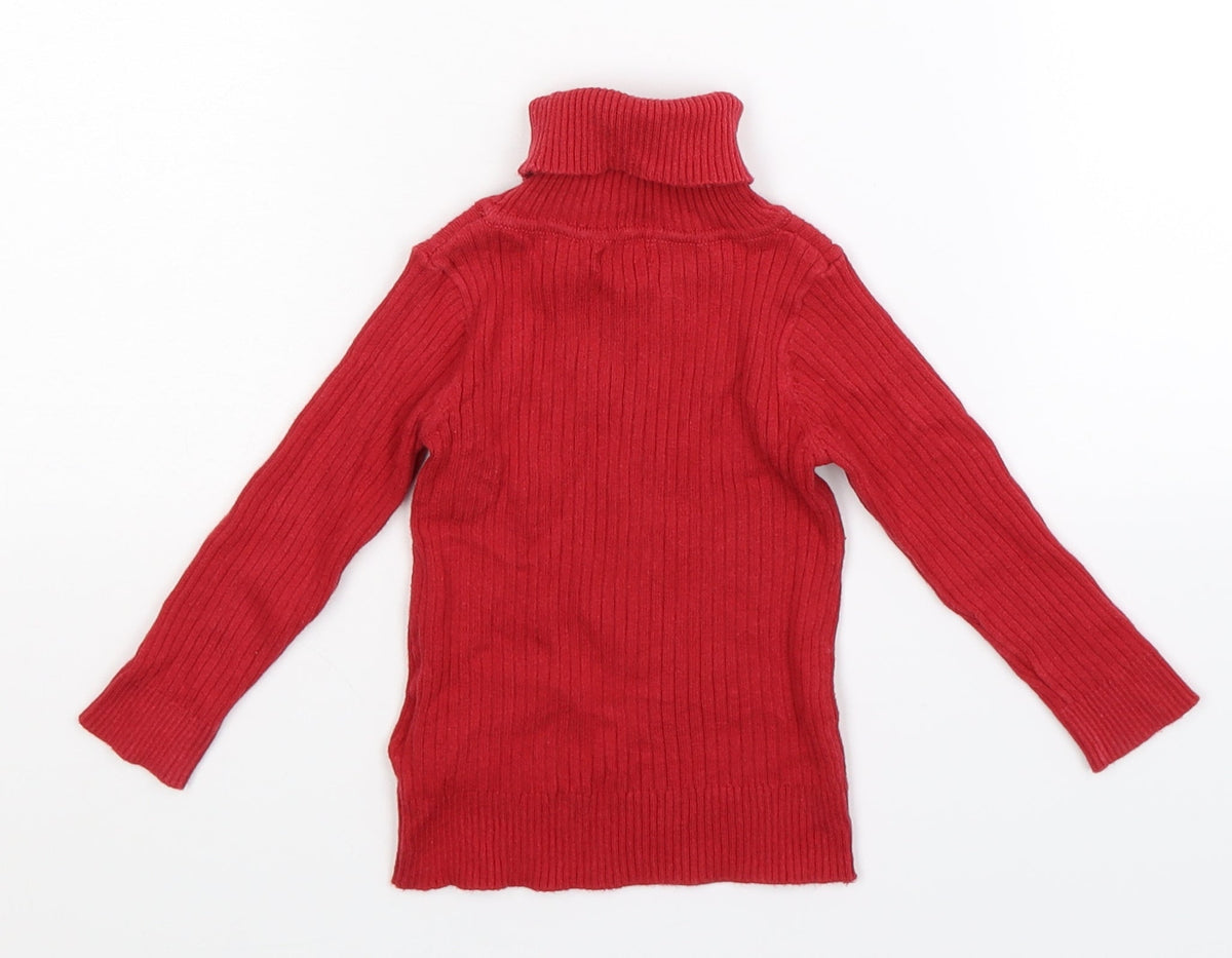 Next Baby Red  Knit Pullover Jumper Size 9-12 Months