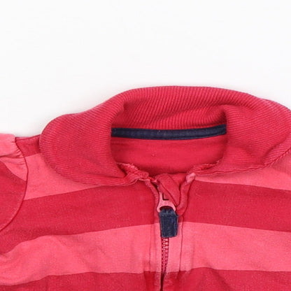 George Girls Pink Striped  Jacket  Size 6-9 Months