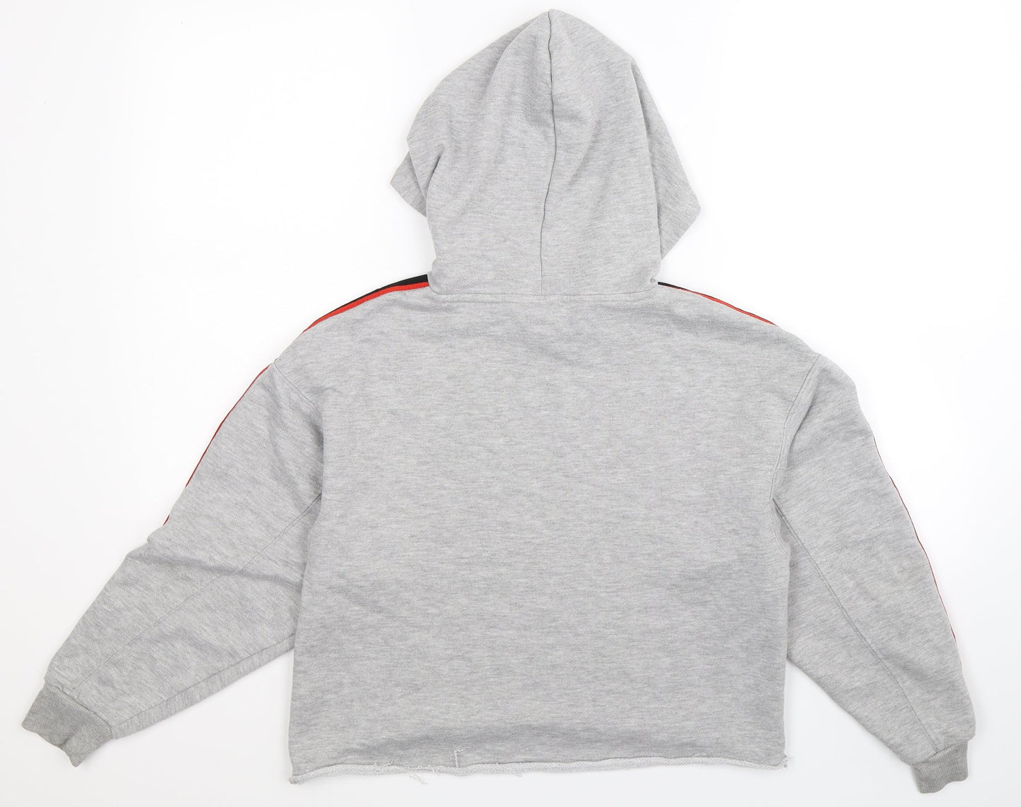 Bershka Womens Grey   Pullover Hoodie Size S  - Cropped