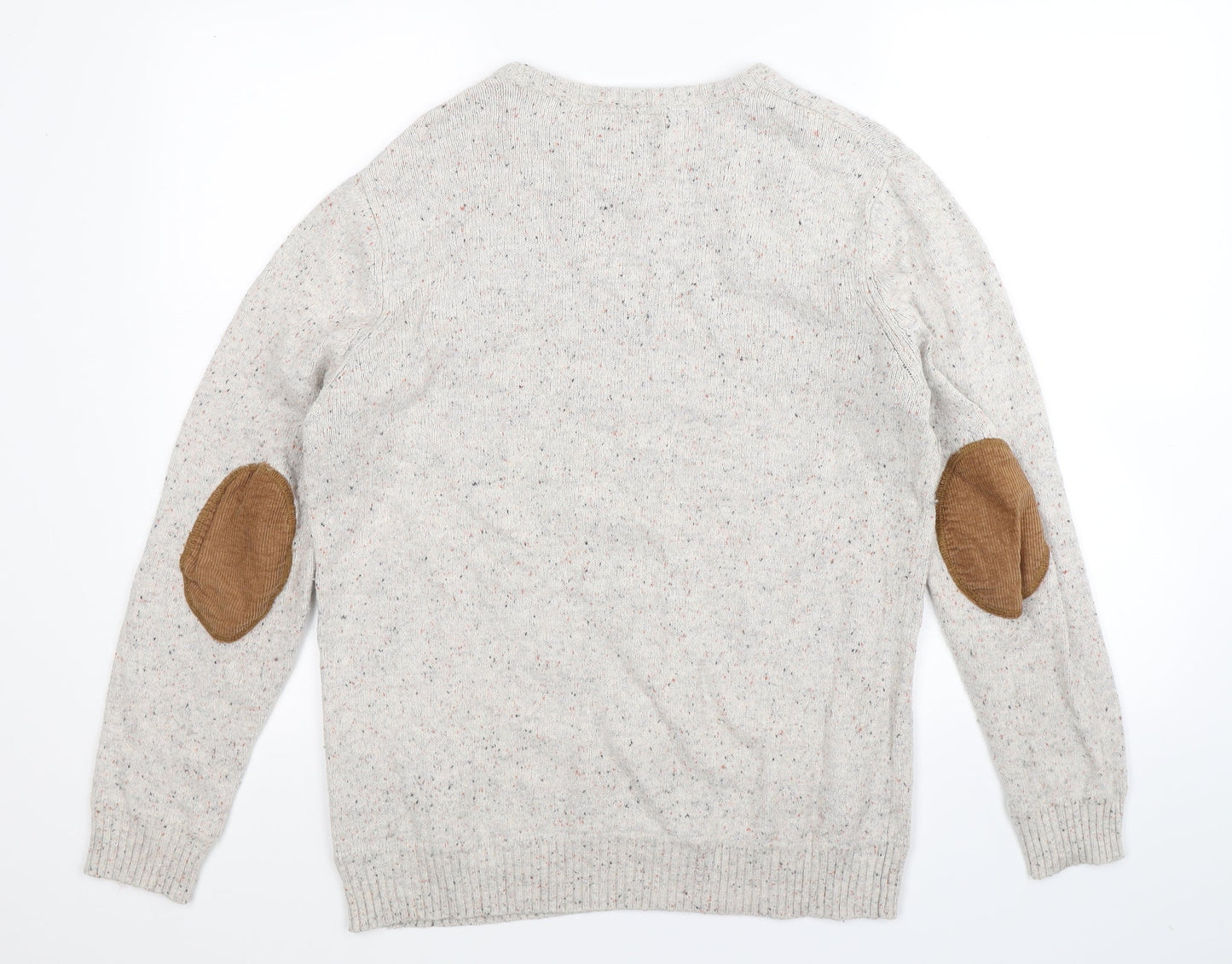 Cedar Wood State Mens Grey  Knit Pullover Jumper Size L