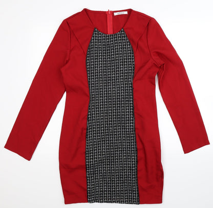 Up To U Womens Red   Bodycon  Size M
