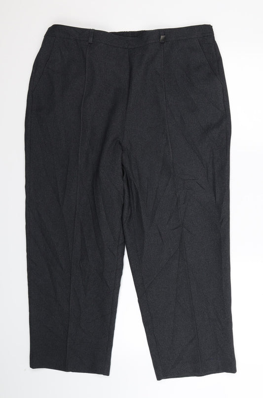 Womens UK Size 18 BM Regular Fit  Grey Trousers