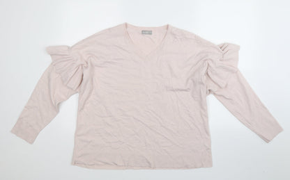 Avon Womens Pink  Knit Pullover Jumper Size 20