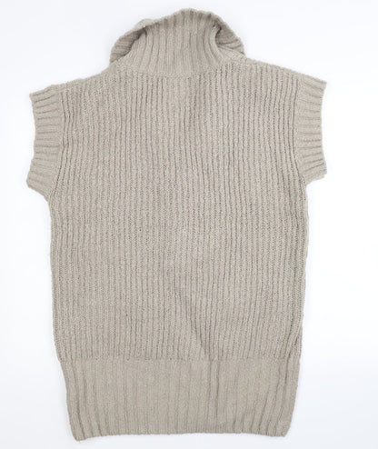 Next Womens Grey  Knit Pullover Jumper Size M  - Oversized