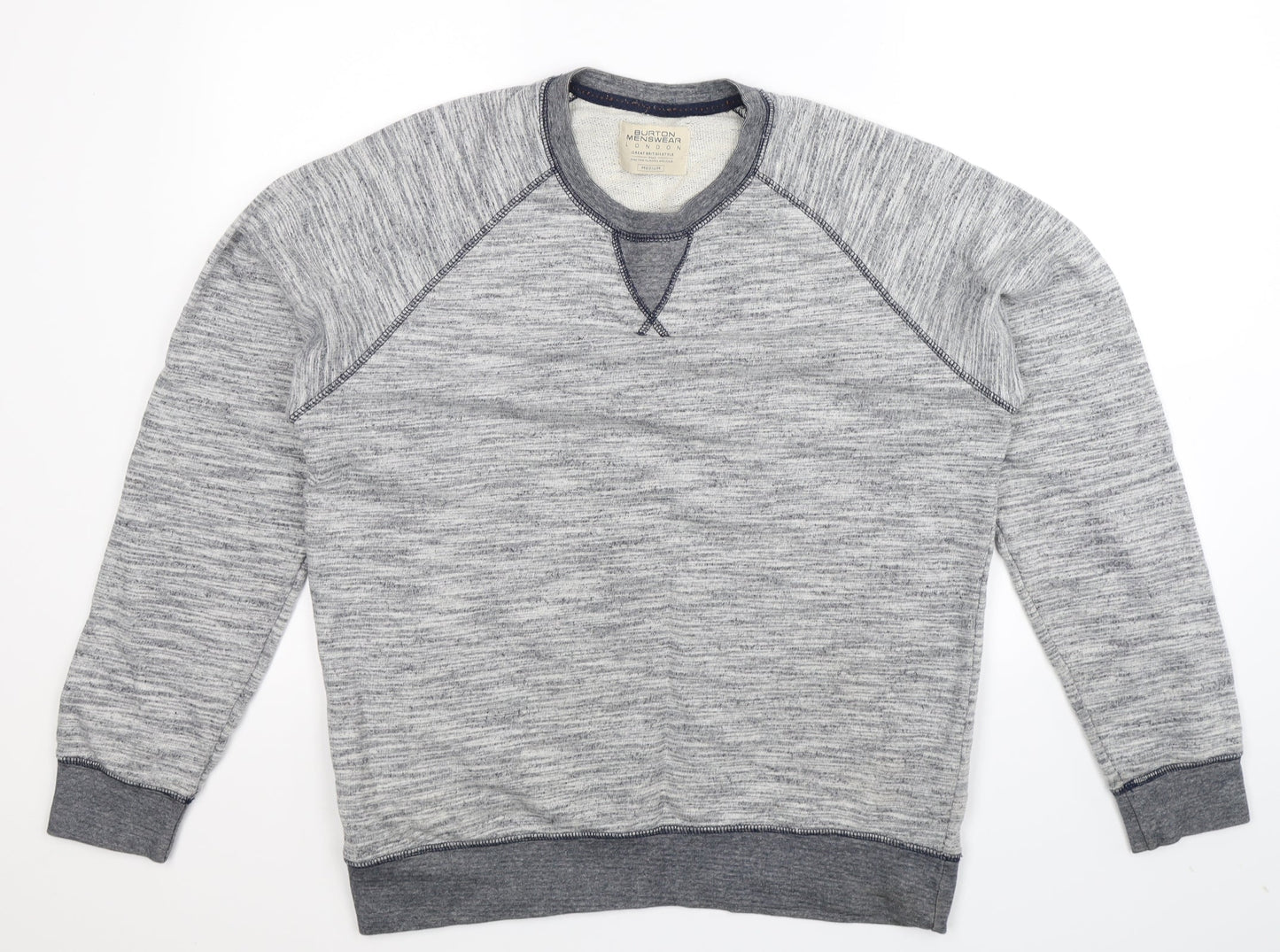 Mens UK Size M Burton Grey Pullover Sweatshirt