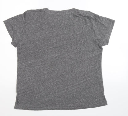 Riot Womens Grey   Basic T-Shirt Size M