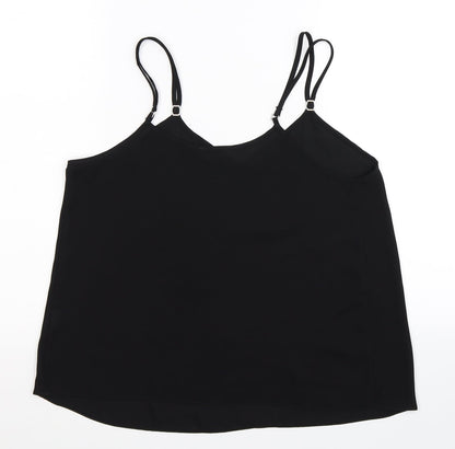 Womens UK Size 10 River Island Black Basic Tank