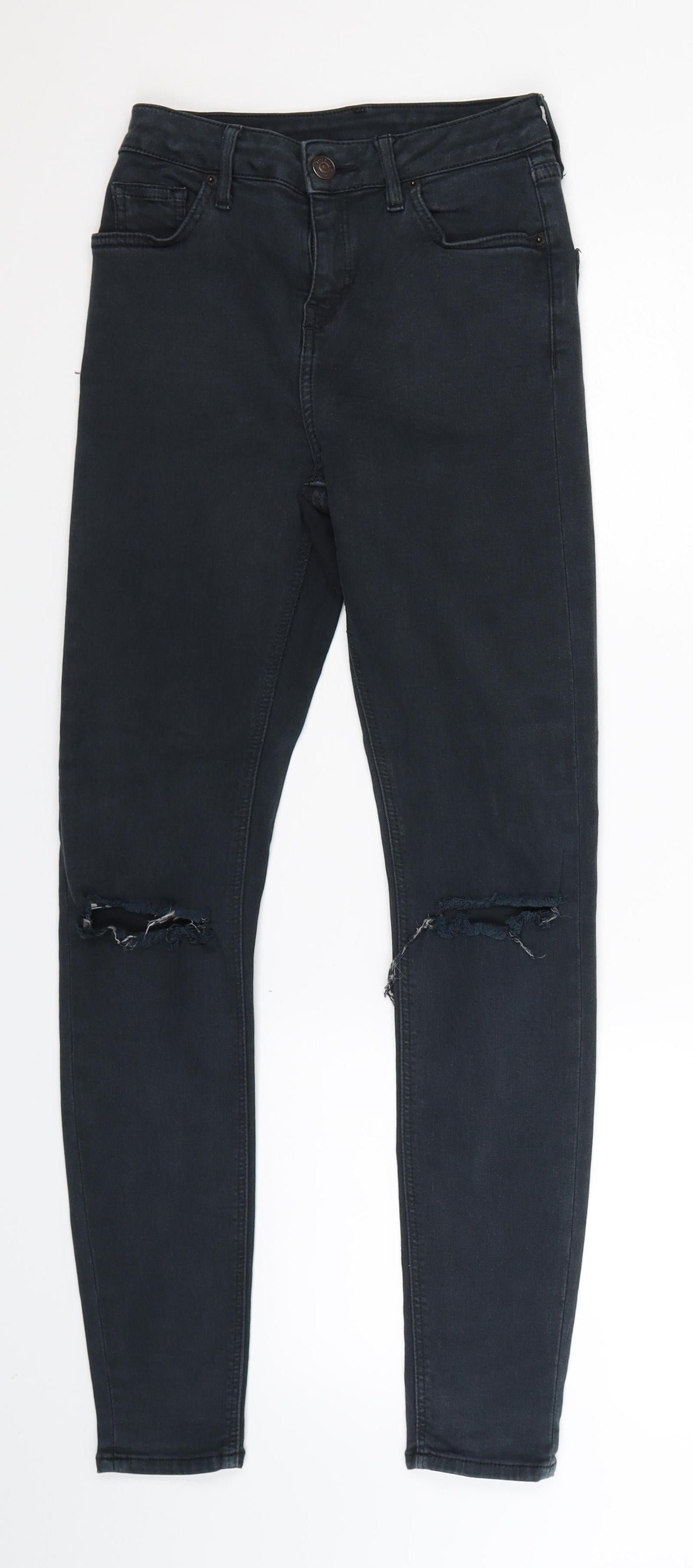 Topshop Womens Blue  Denim Skinny Jeans Size 25 in L28 in