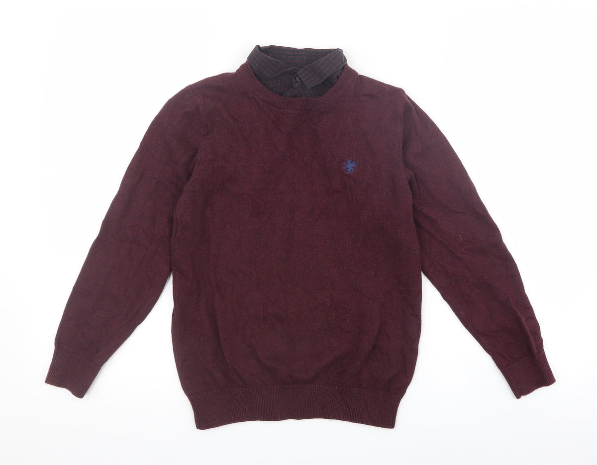 Next Boys Red   Pullover Sweatshirt Size 9 Years