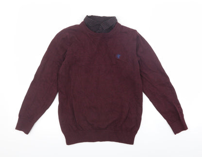 Next Boys Red   Pullover Sweatshirt Size 9 Years