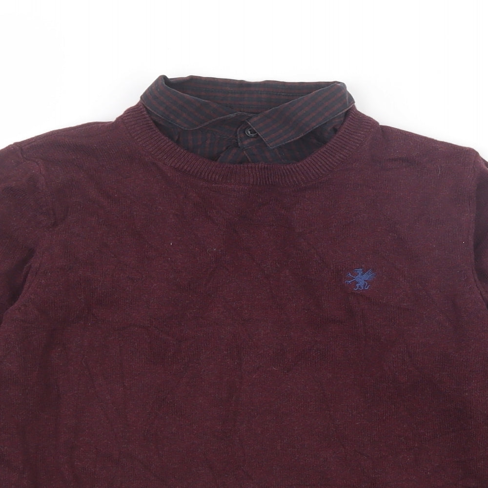 Next Boys Red   Pullover Sweatshirt Size 9 Years