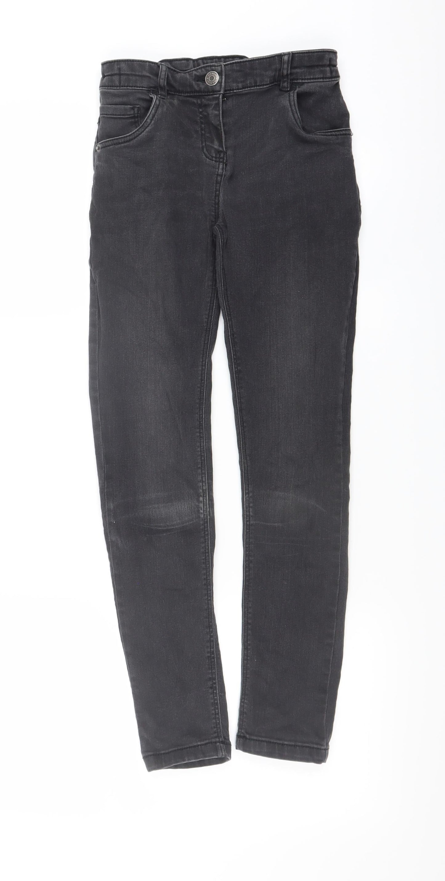 TU Girls Black  Denim Skinny Jeans Size 10 Years