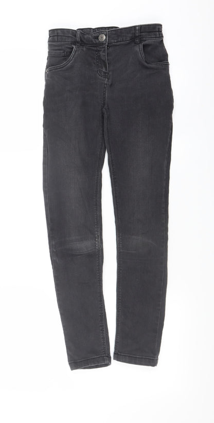 TU Girls Black  Denim Skinny Jeans Size 10 Years