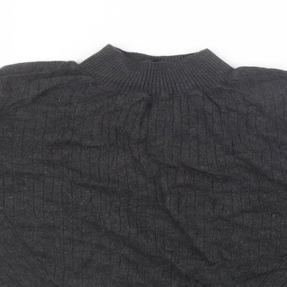 Topshop Womens Grey   Pullover Jumper Size 8  - Cropped