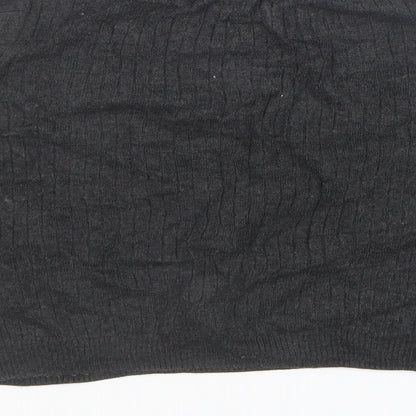 Topshop Womens Grey   Pullover Jumper Size 8  - Cropped