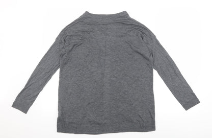 H&M Womens Grey   Cardigan Jumper Size S