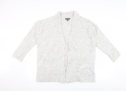 Primark Womens Grey  Knit Cardigan Jumper Size S