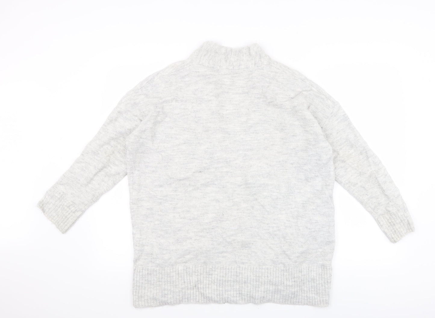 Primark Womens Grey  Knit Cardigan Jumper Size S
