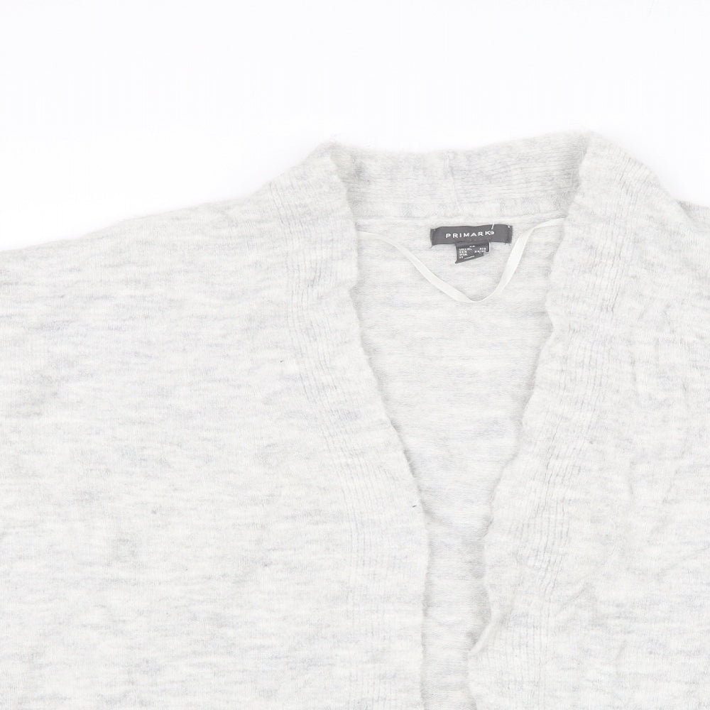 Primark Womens Grey  Knit Cardigan Jumper Size S