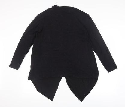 First Womens Black   Cardigan Jumper Size S