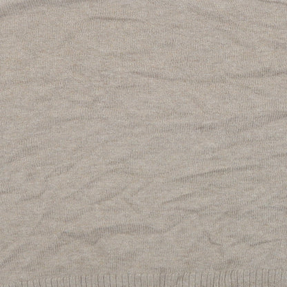 H&M Womens Beige  Knit Pullover Jumper Size S