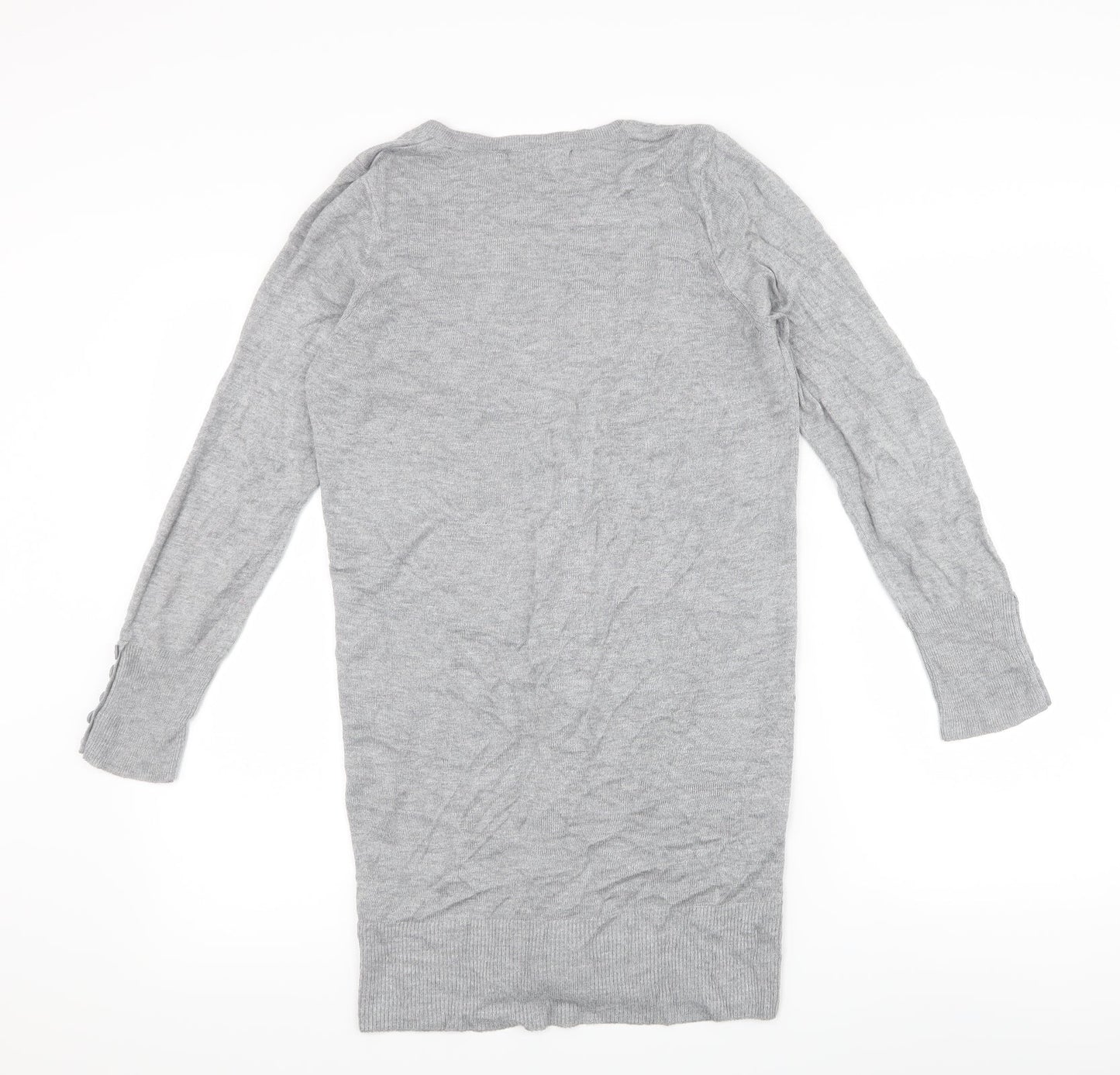 M&S Womens Grey   Cardigan Jumper Size S