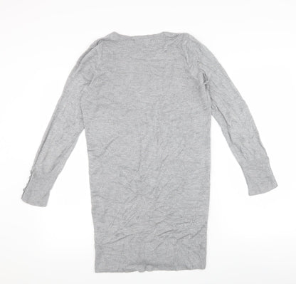 M&S Womens Grey   Cardigan Jumper Size S