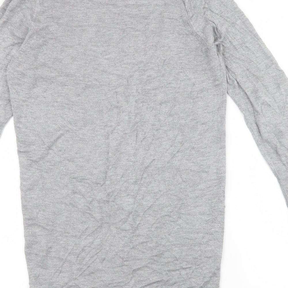 M&S Womens Grey   Cardigan Jumper Size S