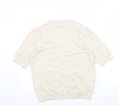 Country Casuals Womens Beige Cape Jumper Size M