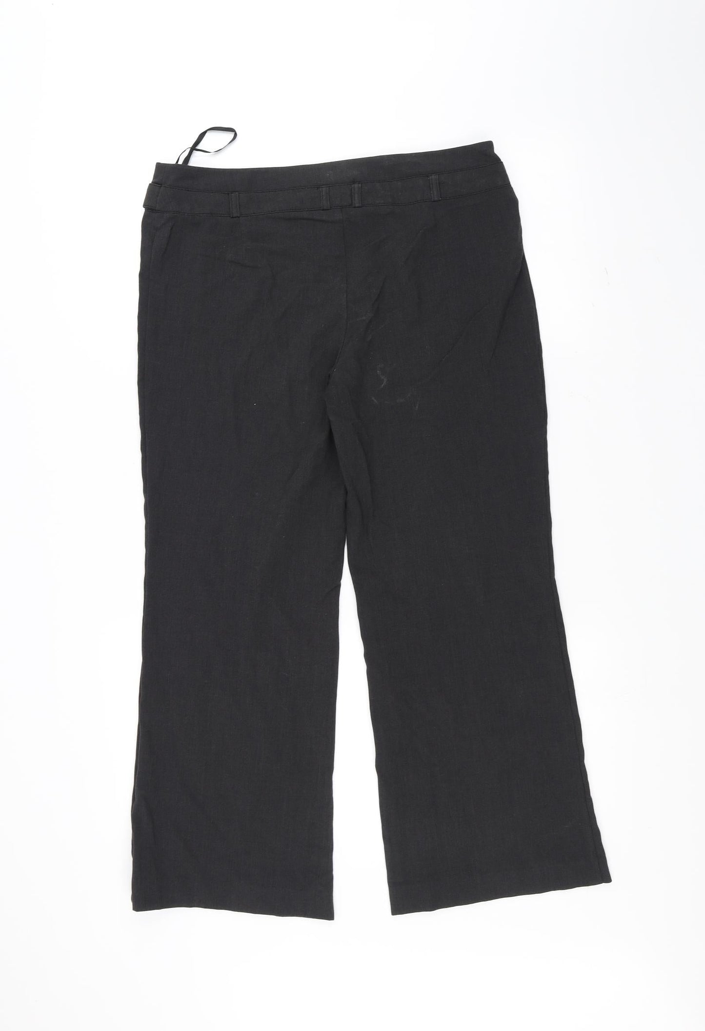 Womens UK Size 12 Marks and Spencer Regular Fit  Black Trousers