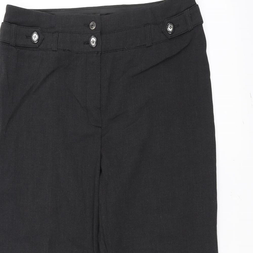 Womens UK Size 12 Marks and Spencer Regular Fit  Black Trousers
