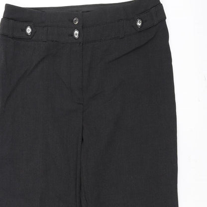 Womens UK Size 12 Marks and Spencer Regular Fit  Black Trousers